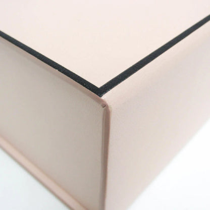 Fendi Logo Vertical Box Leather, Pink, Leather, Shoulder Bag