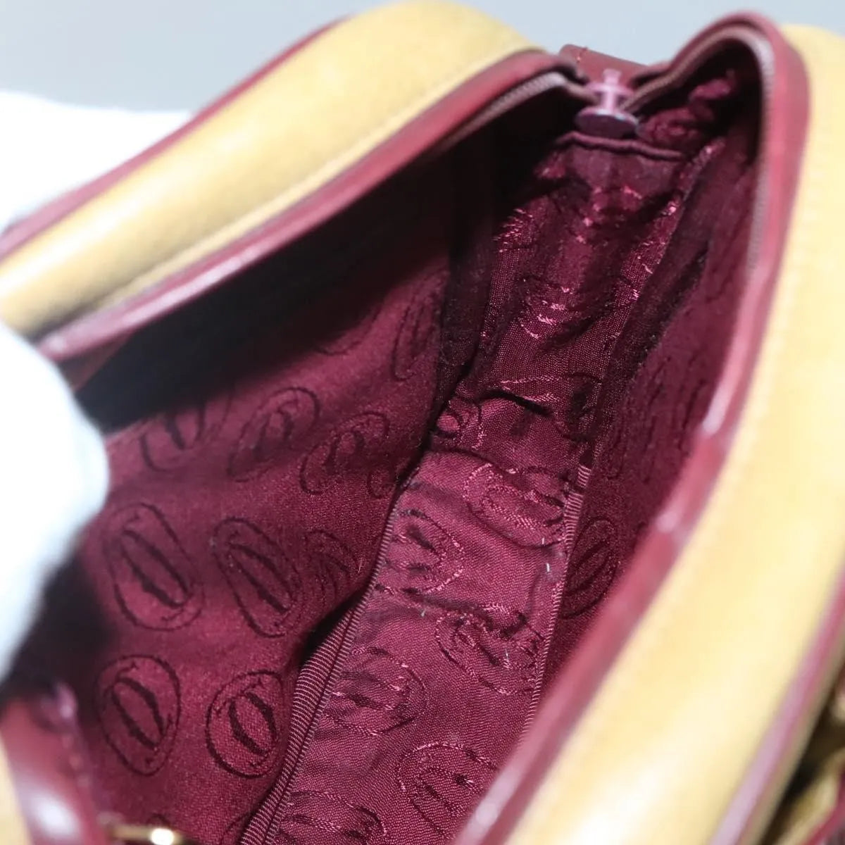 cartier Tasseled Must de Cartier Leather, Yellow, Leather, Shoulder Bag
