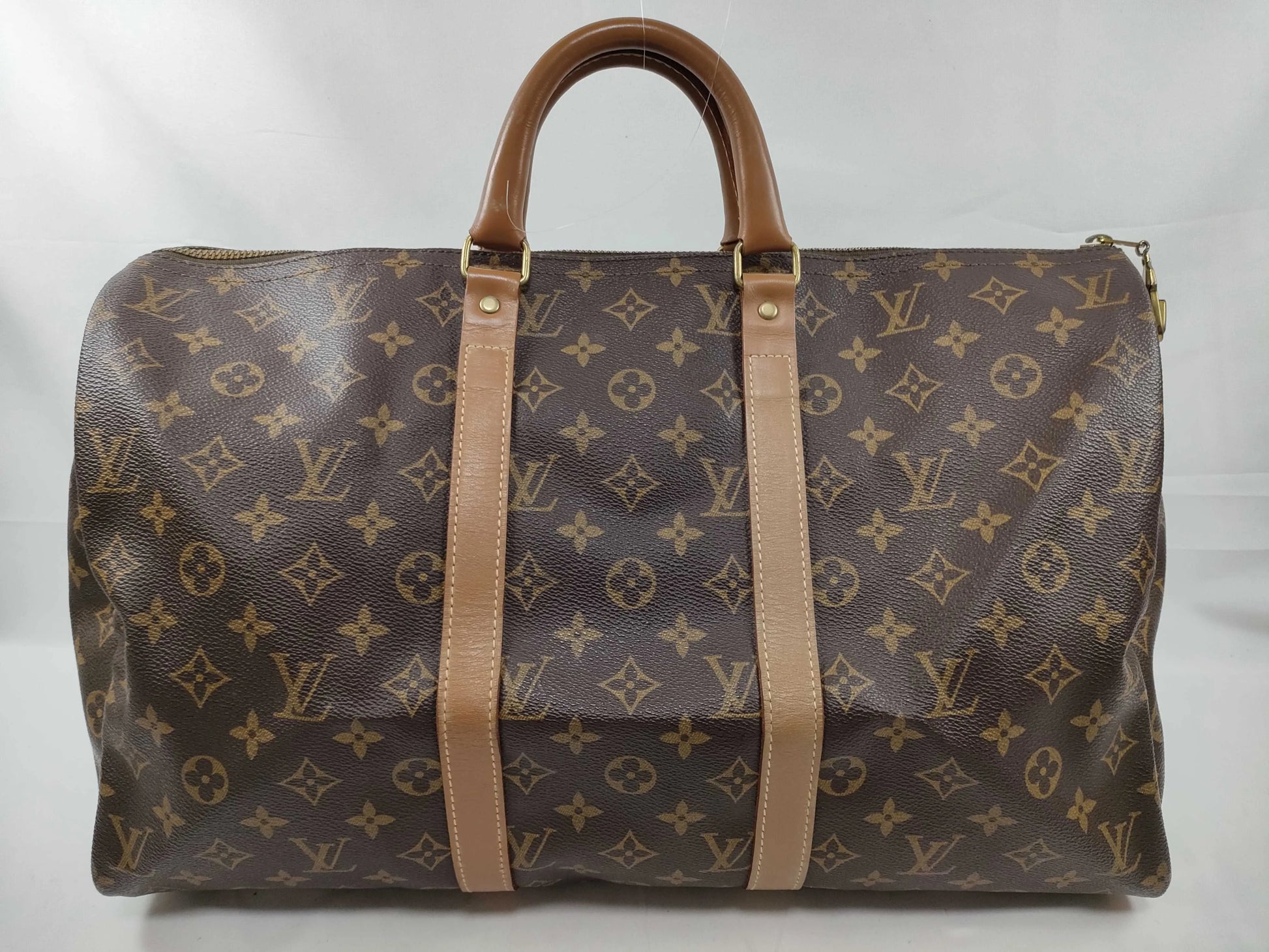 Louis Vuitton Keepall Bandouliere Monogram Canvas, Brown, Canvas, Travel Bag
