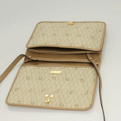 Christian Dior Vintage Leather, Beige, Leather, Shoulder Bag