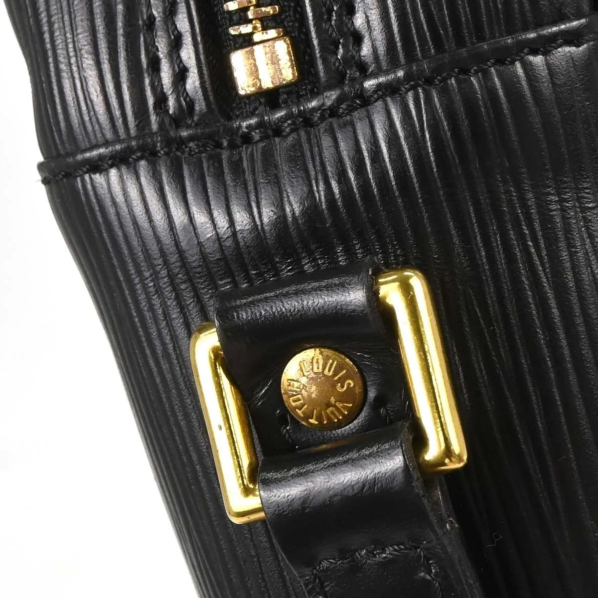 Louis Vuitton Trocadéro Epi, Black, Leather, Shoulder Bag