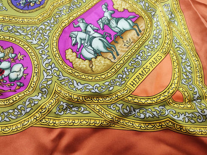 Hermes Carré 90 Silk multicolor, Multicolour, Silk, Scarf