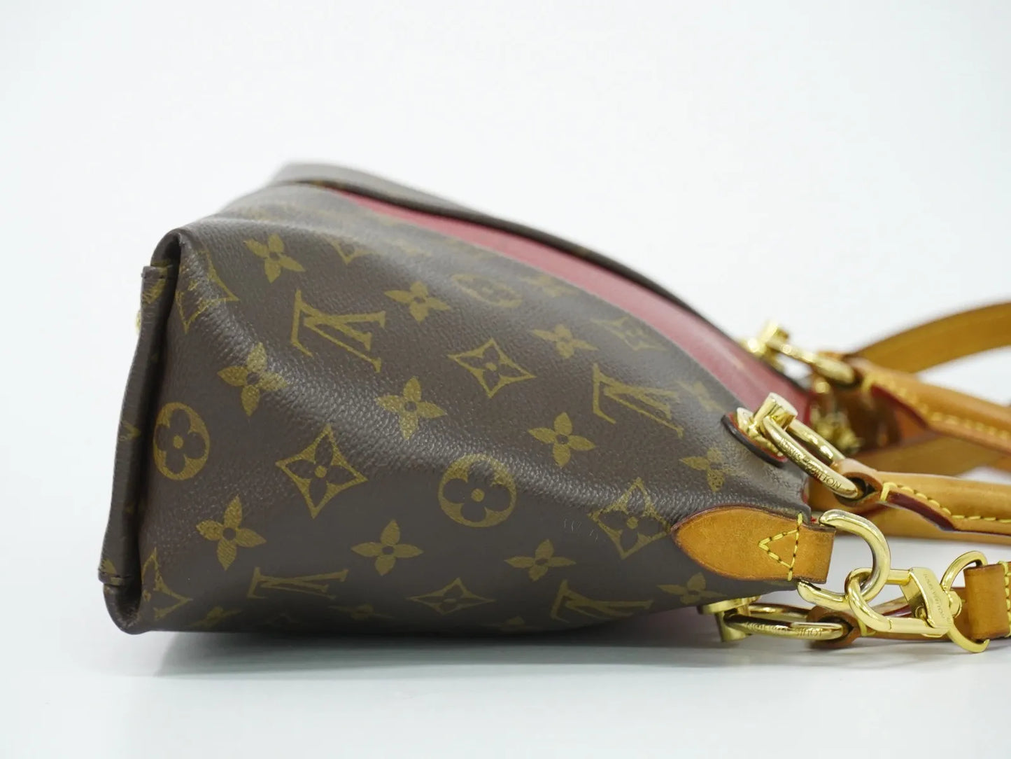 Louis Vuitton V Tote Monogram Canvas and Leather, Brown, Canvas, Handbag