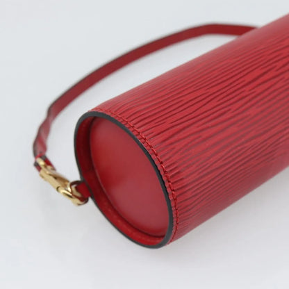 Louis Vuitton Soufflot Pochette Epi Leather, Red, Leather, Clutch