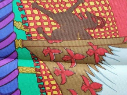 Hermes Carré 90 Silk multicolor, Multicolour, Silk, Scarf