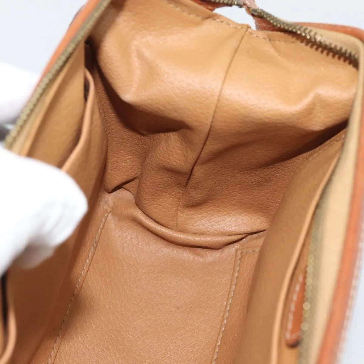 Celine C Macadam Canvas, Brown, Canvas, Clutch