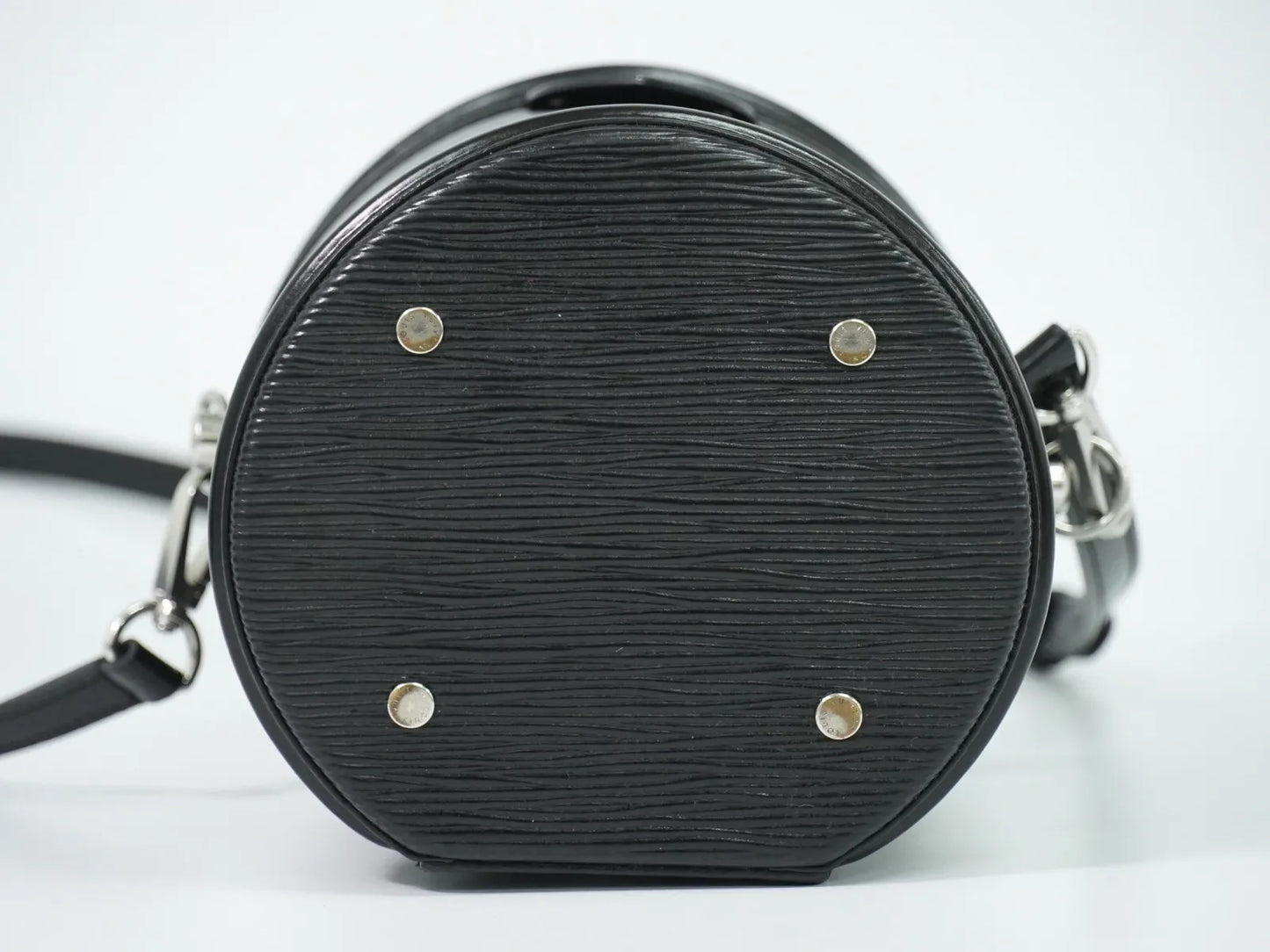 Louis Vuitton Cannes Epi, Black, Leather, Handbag
