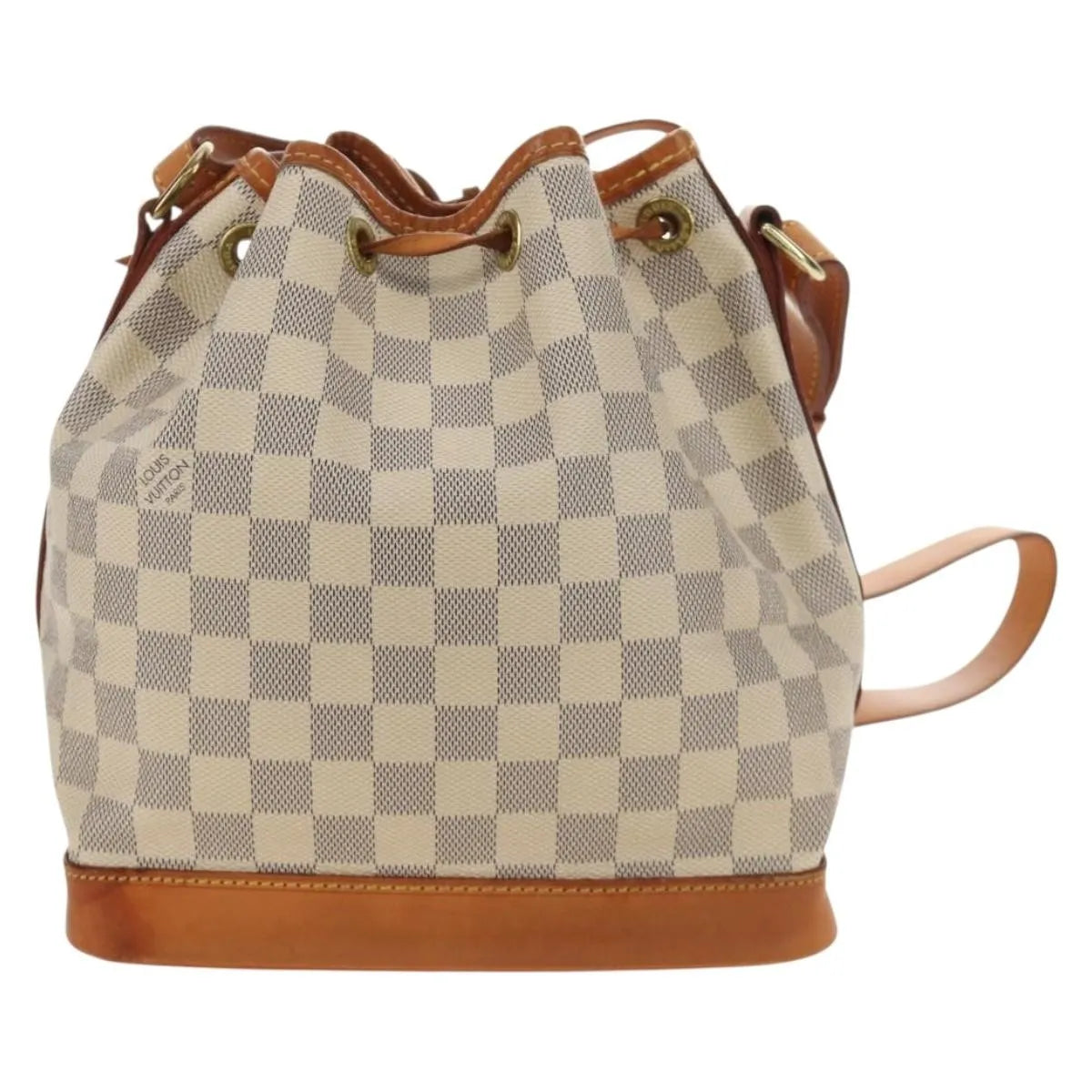 Louis Vuitton Noe Damier, White, Canvas, Shoulder Bag