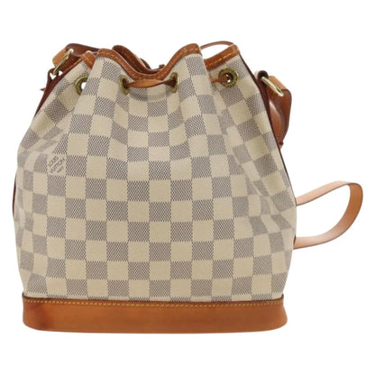 Louis Vuitton Noe Damier, White, Canvas, Shoulder Bag