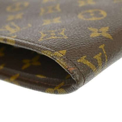 Louis Vuitton Poche Documents Monogram Canvas, Brown, Canvas, Clutch