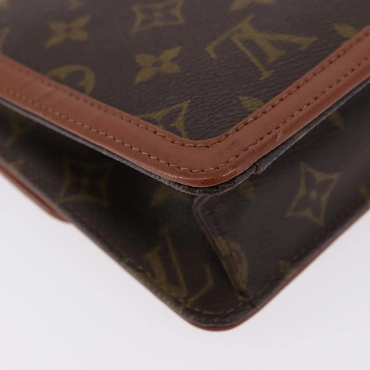Louis Vuitton Dame Pochette Monogram Canvas, Brown, Canvas, Clutch