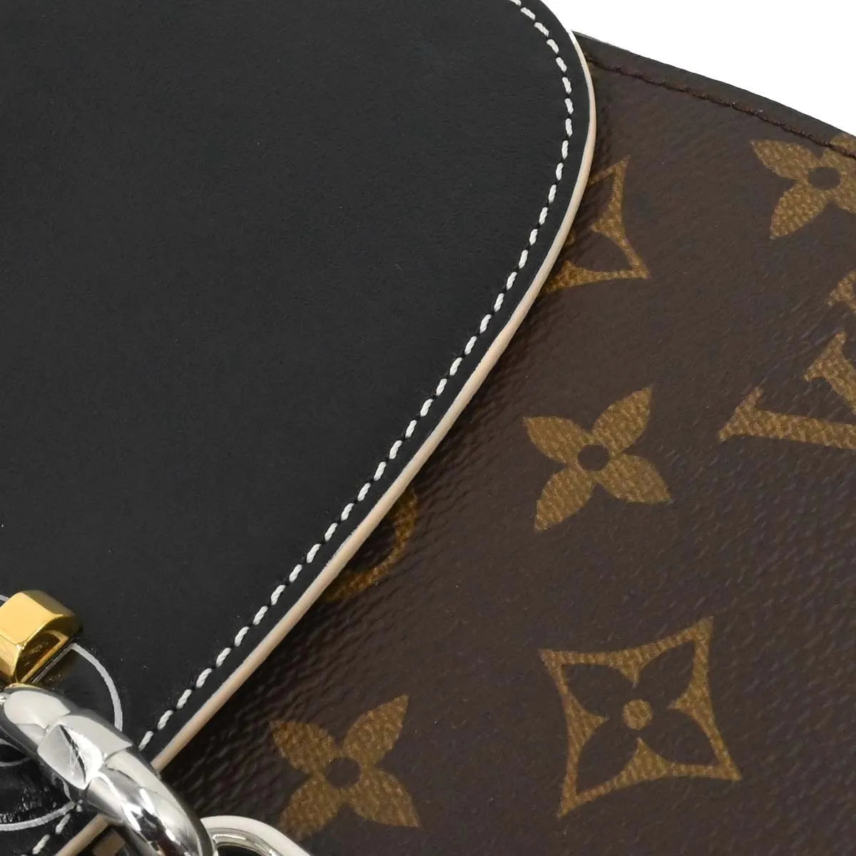 Louis Vuitton Chain It Monogram Canvas with Leather, Brown, Canvas, Handbag