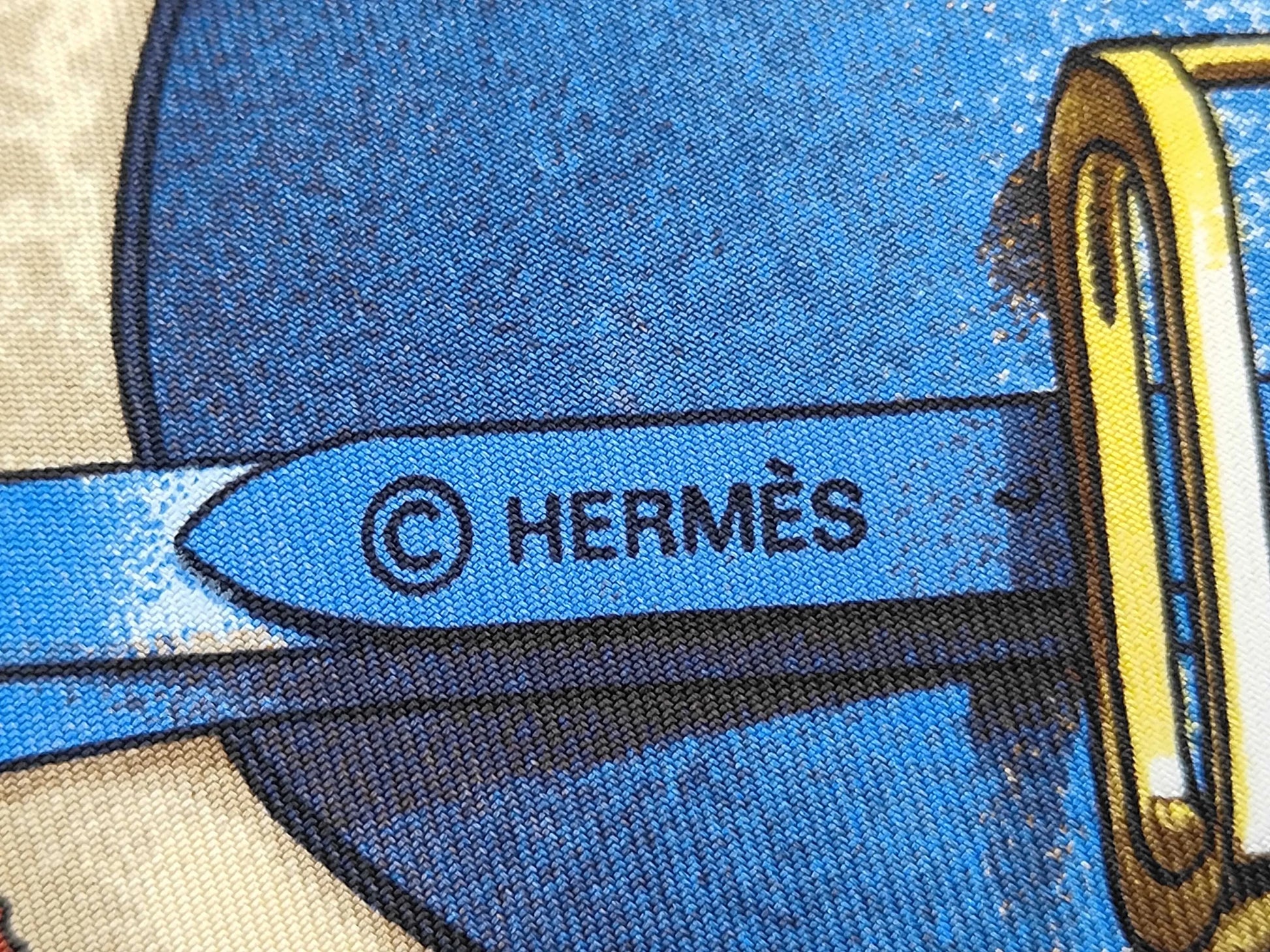 Hermes Carré 90 Silk multicolor, Green, Silk, Scarf