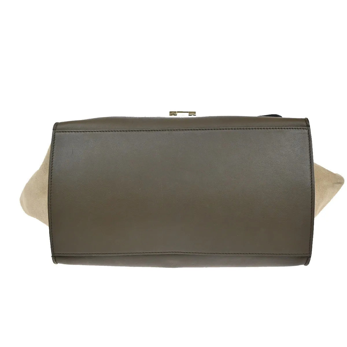 Celine Trapeze Leather with Suede, Multicolour, Leather, Handbag