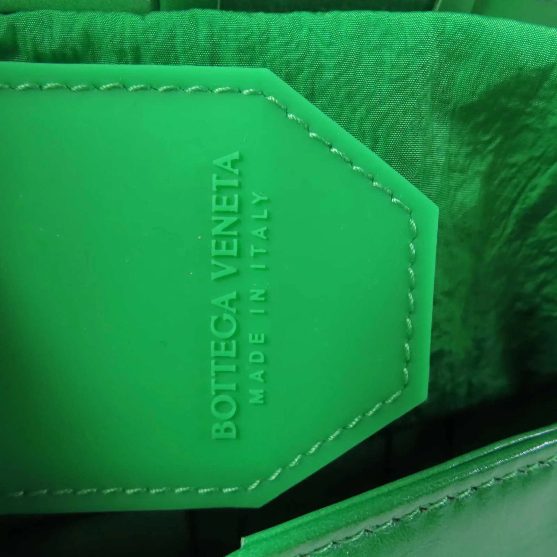 Bottega Veneta Candy Cassette Maxi Intrecciato Leather, Green, Leather, Crossbody Bag