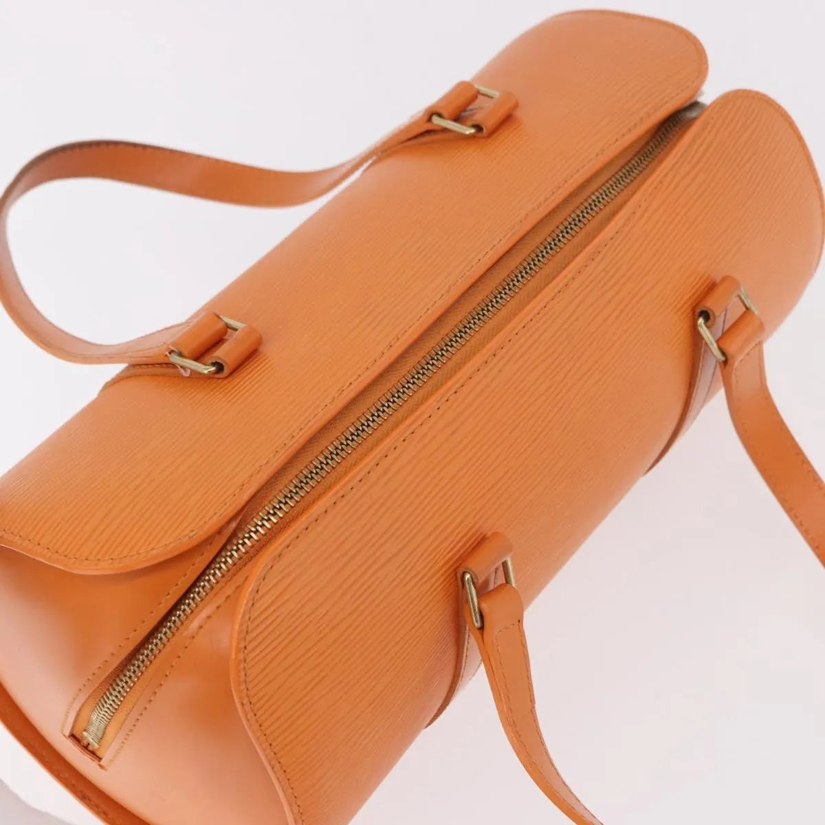 Louis Vuitton Soufflot Epi Leather, Orange, Leather, Handbag