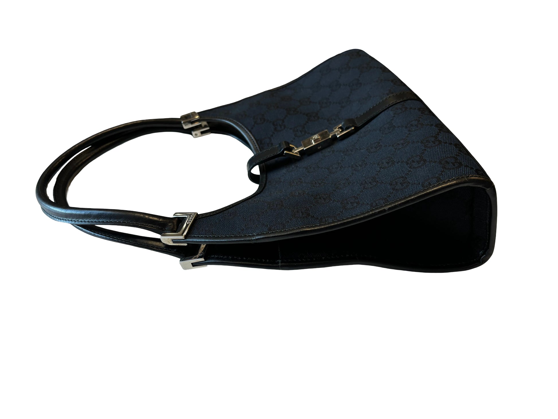 Gucci Jackie Canvas, Black, Canvas, Handbag