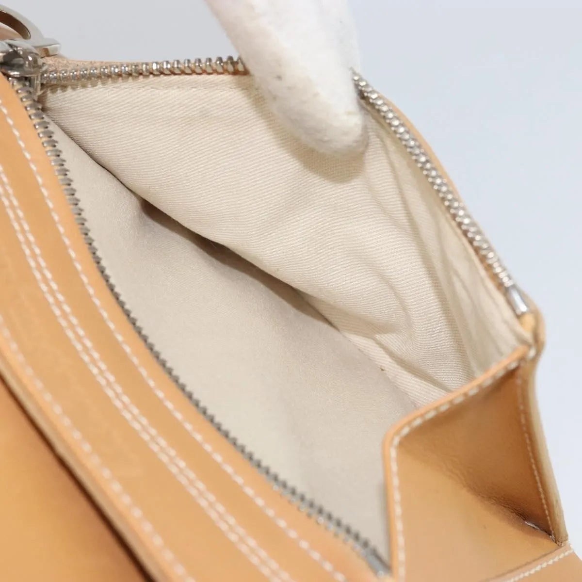 Salvatore Ferragamo Gancini Tote Leather, Beige, Leather, Tote Bag