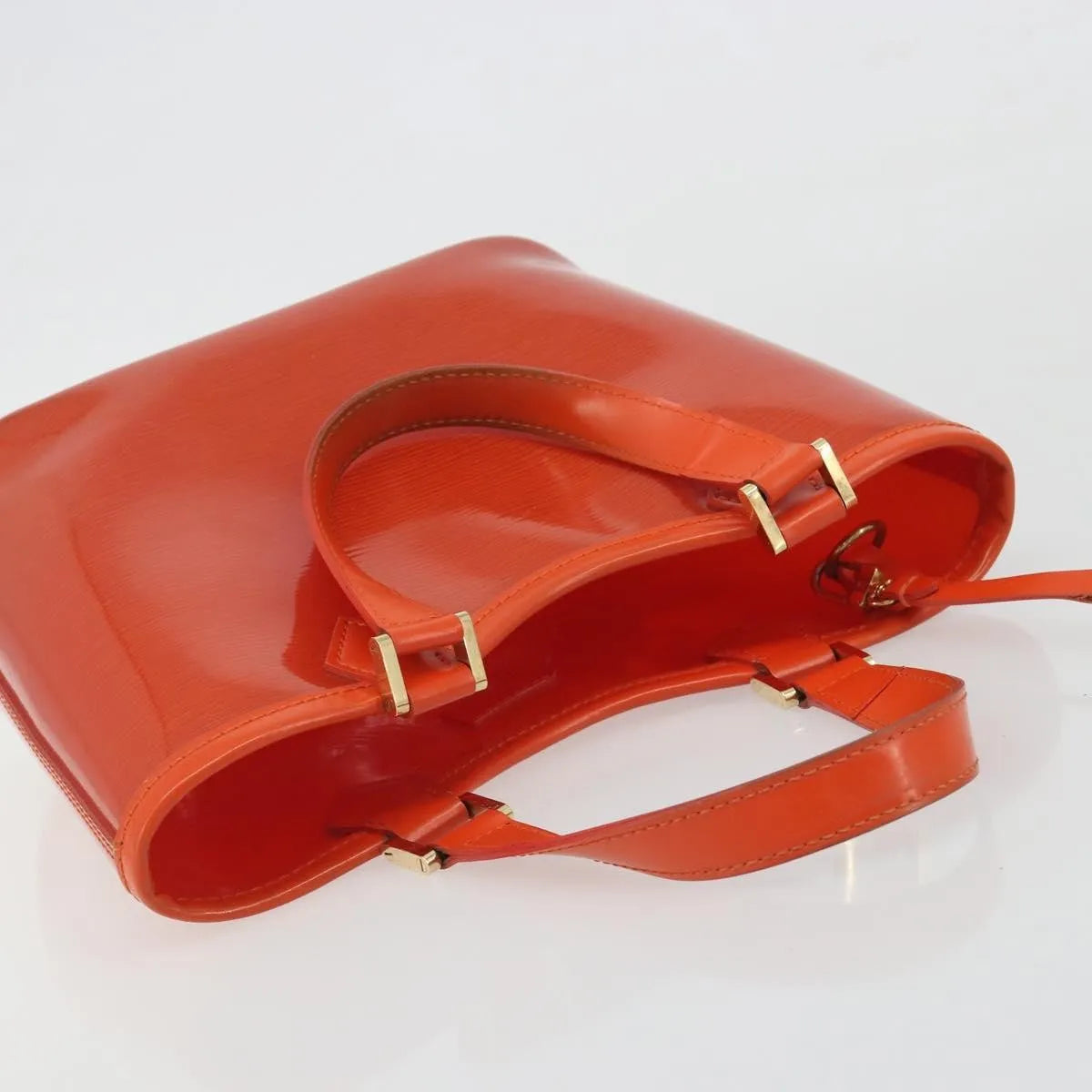 Louis Vuitton Plage Lagoon Bay Vinyl Epi Leather, Orange, Leather, Tote Bag