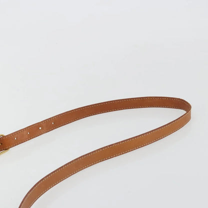 Celine Vintage Macadam Canvas and Leather, Brown, Canvas, Shoulder Bag