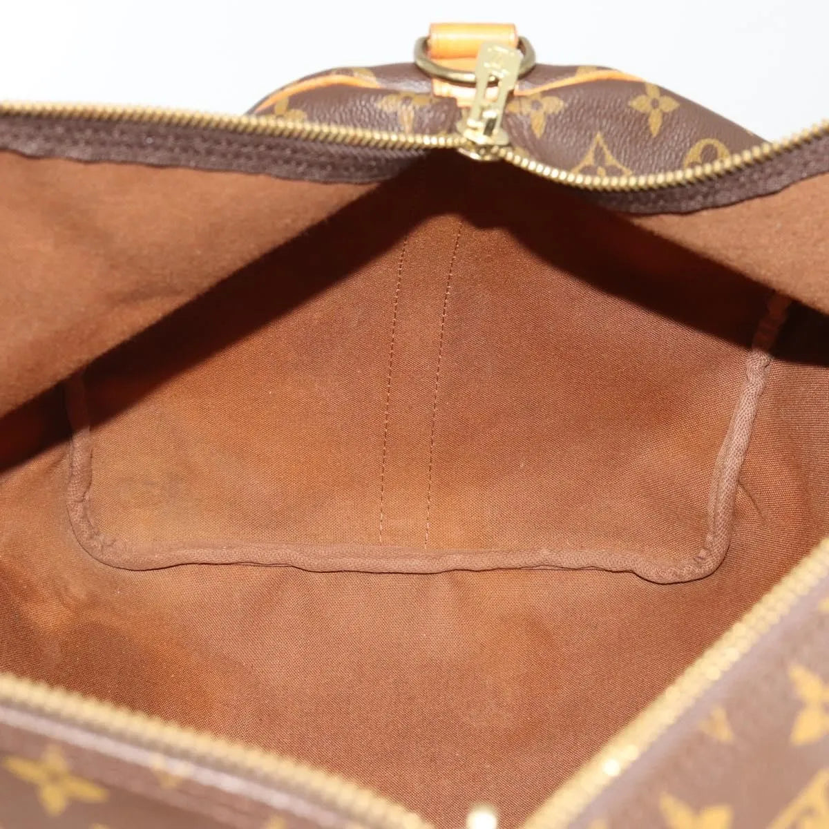Louis Vuitton Keepall Bandoulière Monogram, Brown, Canvas, Travel Bag