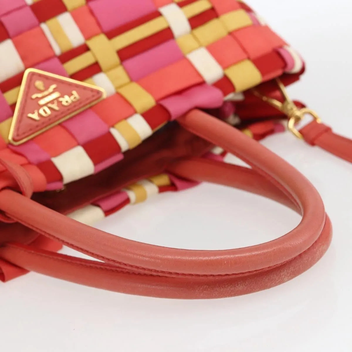 Prada Open Convertible Tote Woven Tessuto, Multicolour, Nylon, Tote Bag