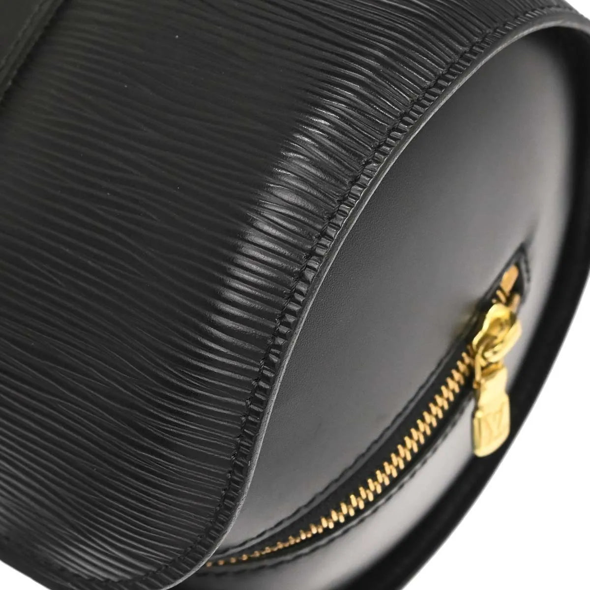 Louis Vuitton Soufflot Epi Leather, Black, Leather, Handbag