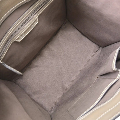 Celine Luggage Grainy Leather, Gray, Leather, Tote Bag
