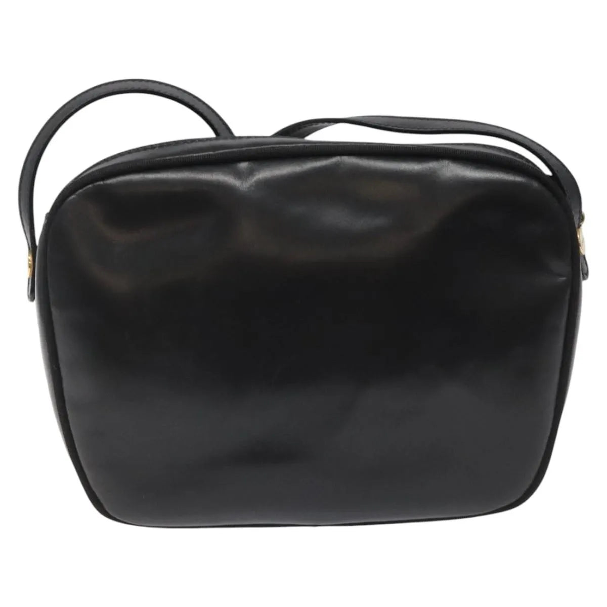 Salvatore Ferragamo Vara Bow camera Leather, Black, Leather, Shoulder Bag