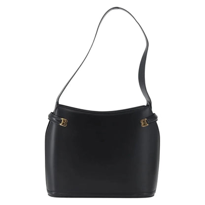 Bally Vintage Leather, Black, Leather, Handbag