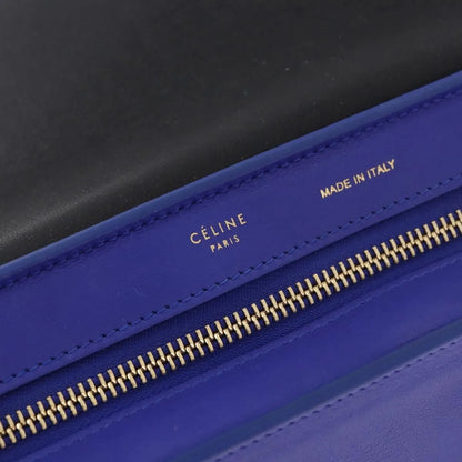 Celine Trapeze Leather with Suede, Multicolour, Leather, Handbag