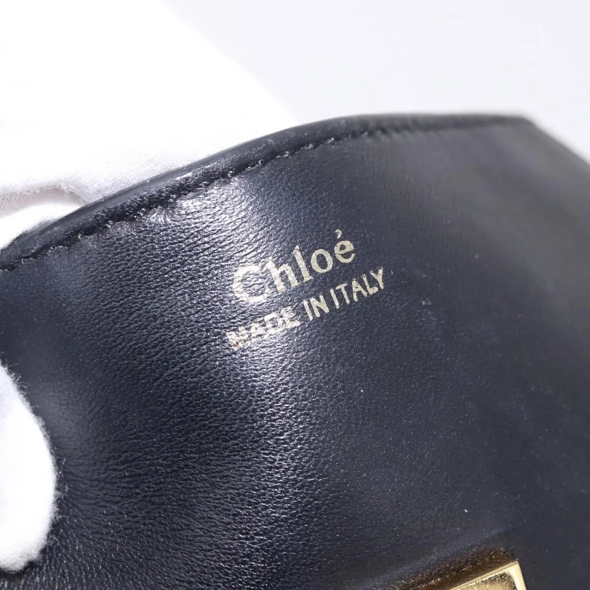 Chloe Drew Leather, Black, Leather, Shoulder Bag