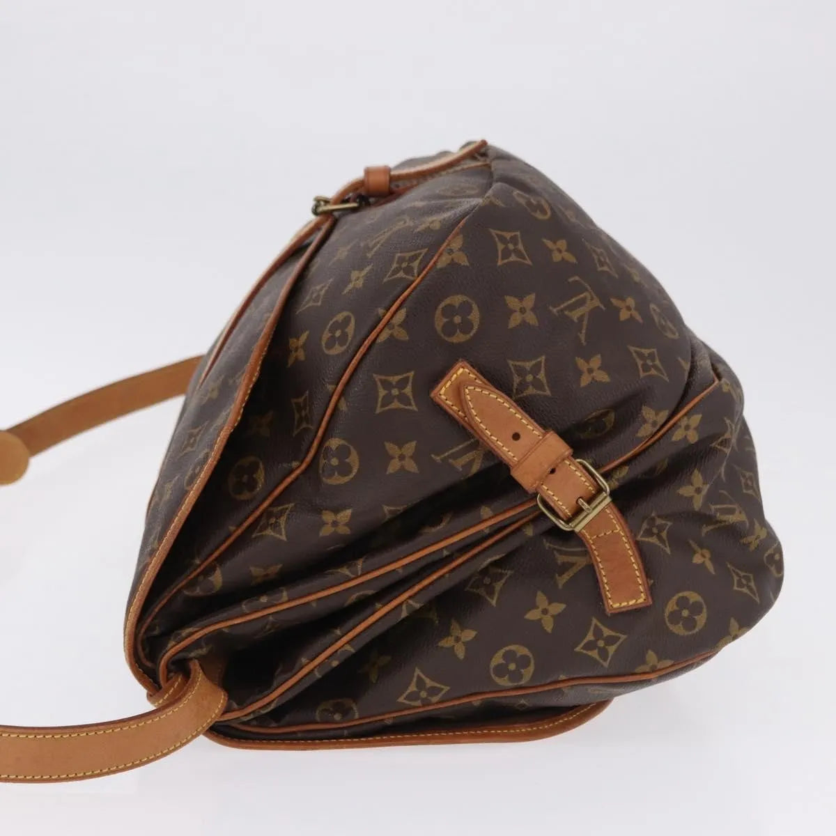 Louis Vuitton Saumur Monogram, Brown, Canvas, Shoulder Bag
