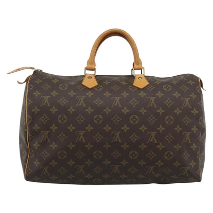 Louis Vuitton Speedy Monogram Canvas, Brown, Canvas, Handbag