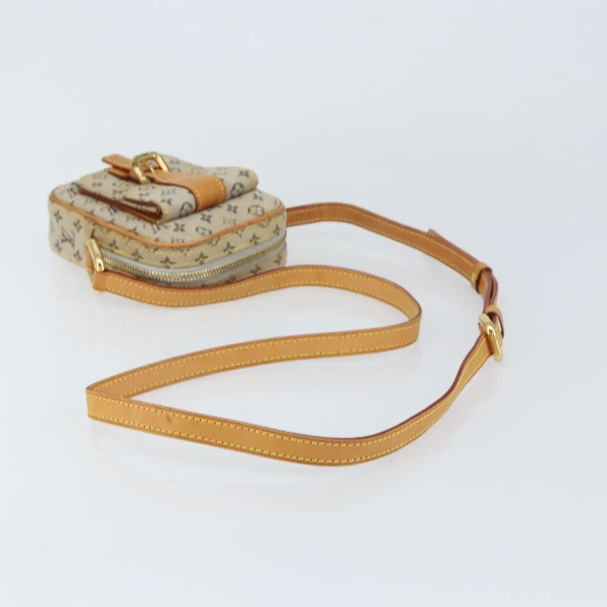 Louis Vuitton Juliette Mini Lin, Blue, Canvas, Shoulder Bag