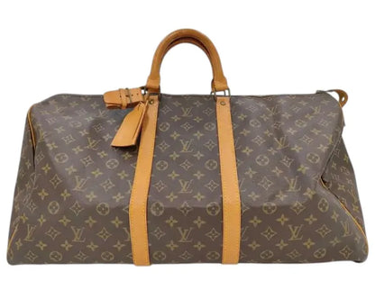 Louis Vuitton Keepall Monogram Canvas, Brown, Canvas, Travel Bag