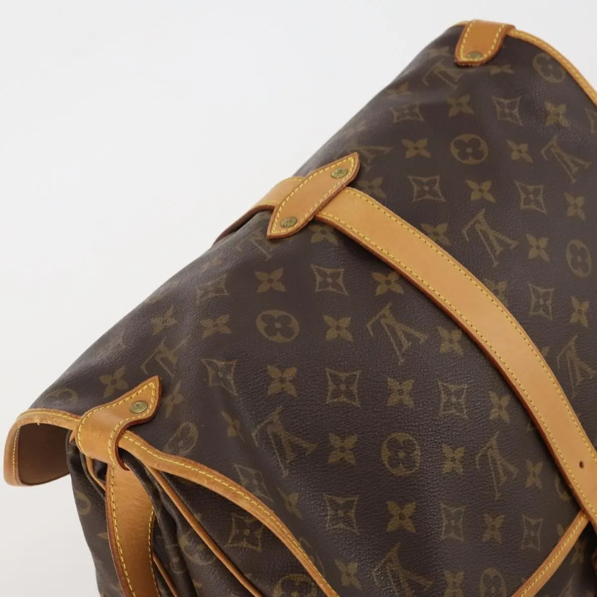 Louis Vuitton Saumur Monogram Canvas, Brown, Canvas, Shoulder Bag