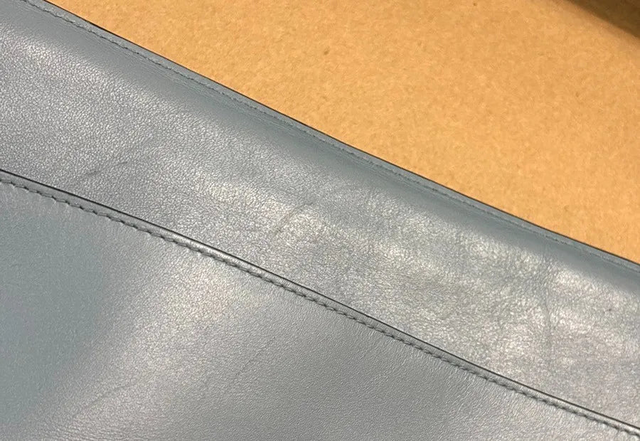 Loewe T Messenger Leather, Blue, Leather, Shoulder Bag