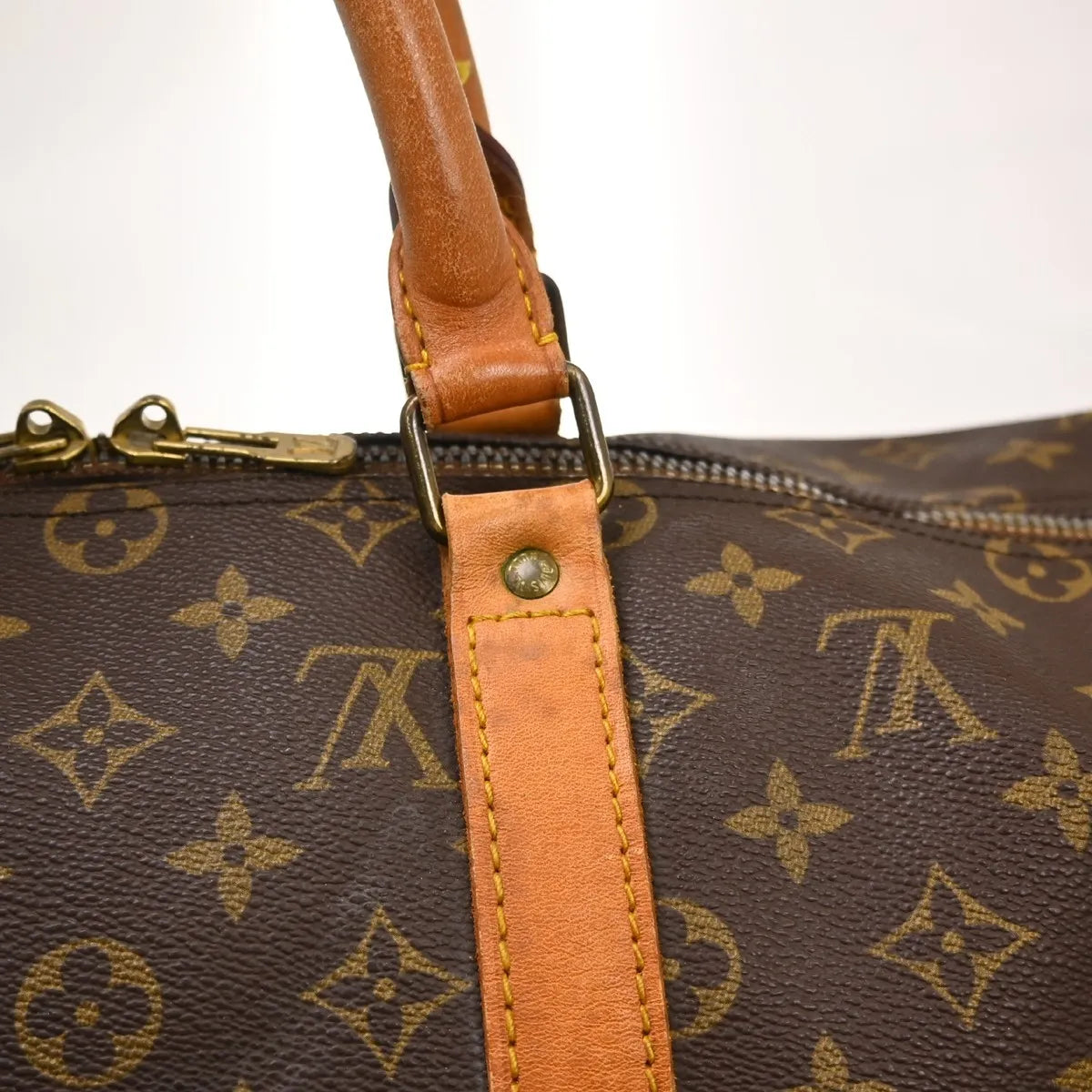 Louis Vuitton Keepall Canvas, Brown, Canvas, Travel Bag