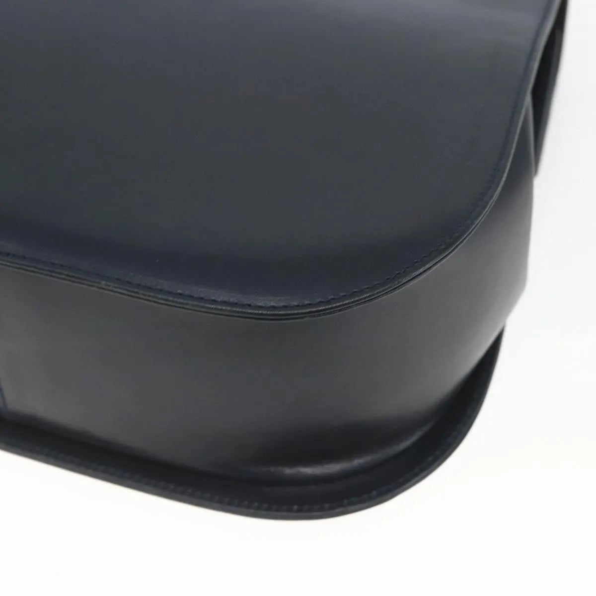 Salvatore Ferragamo Gancini Leather, Navy, Leather, Shoulder Bag