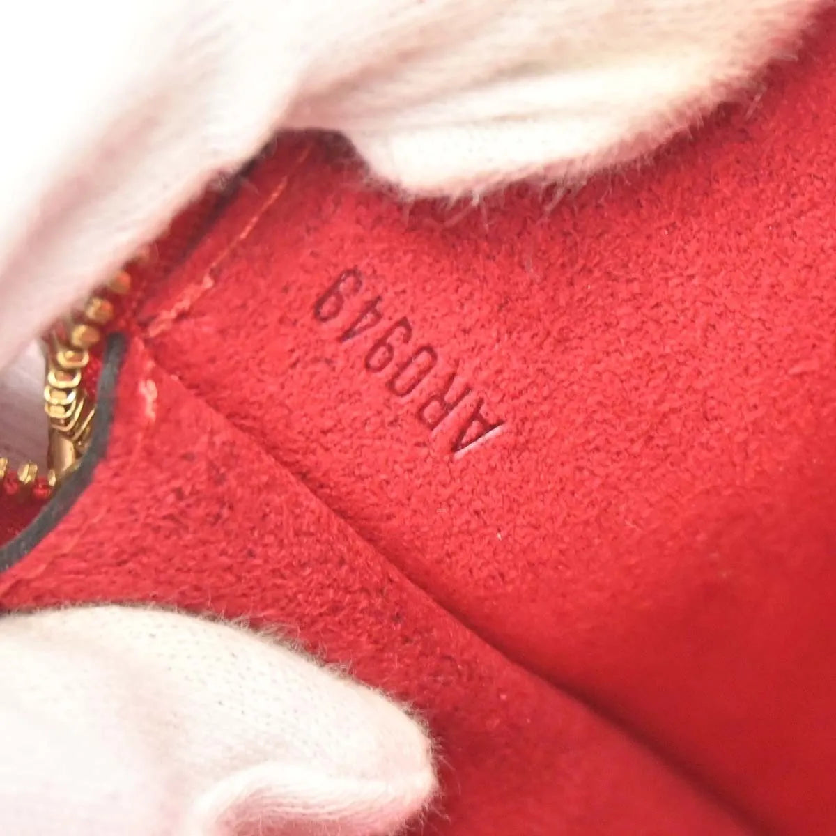 Louis Vuitton Pochette Accessoires Epi, Red, Leather, Clutch