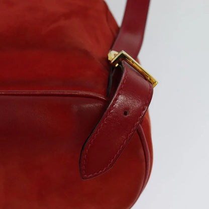 Salvatore Ferragamo Gancini Suede, Red, Suede, Backpack