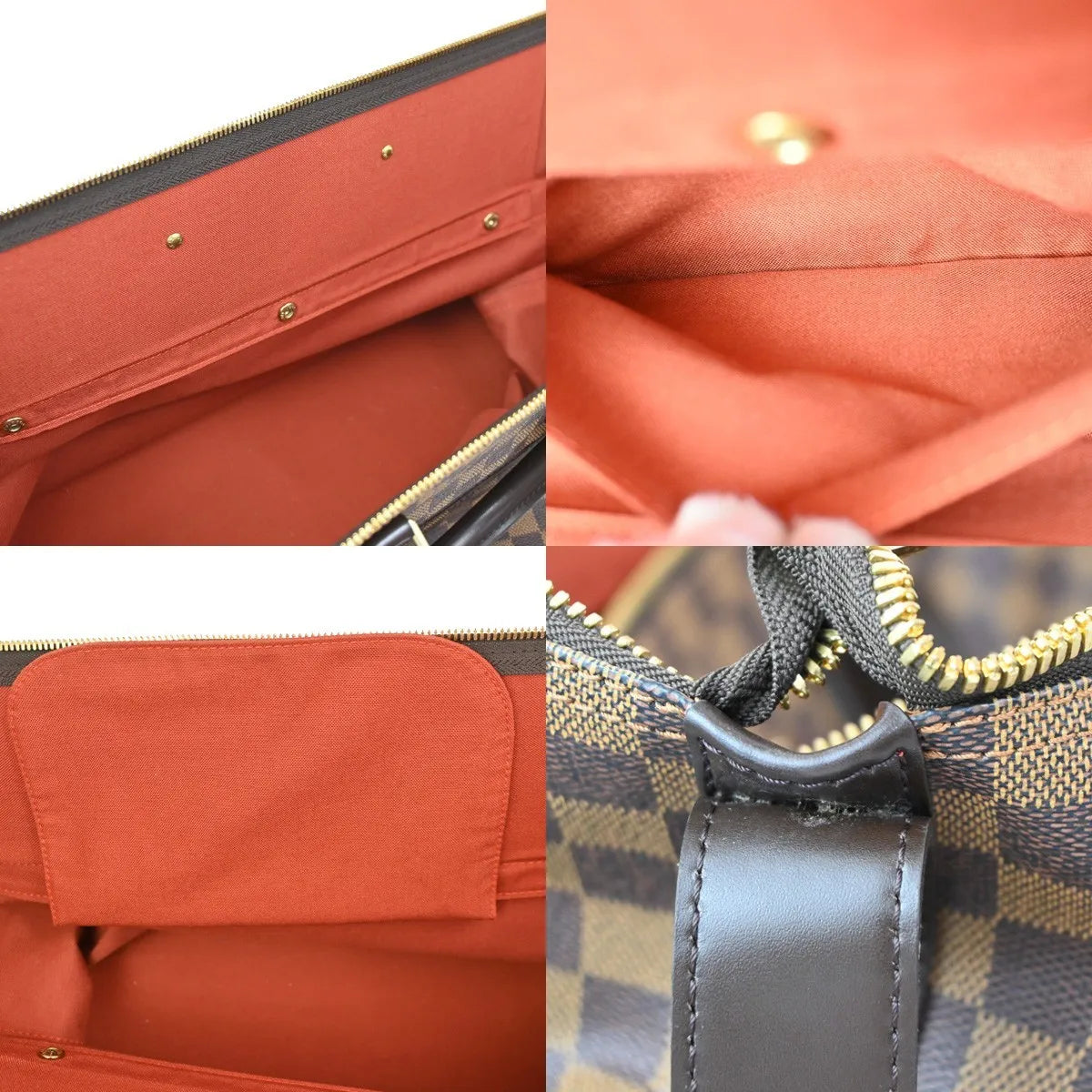 Louis Vuitton Grimaud Damier, Brown, Canvas, Travel Bag