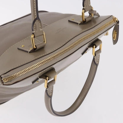 Louis Vuitton Suhali Lockit Leather, Gray, Leather, Handbag