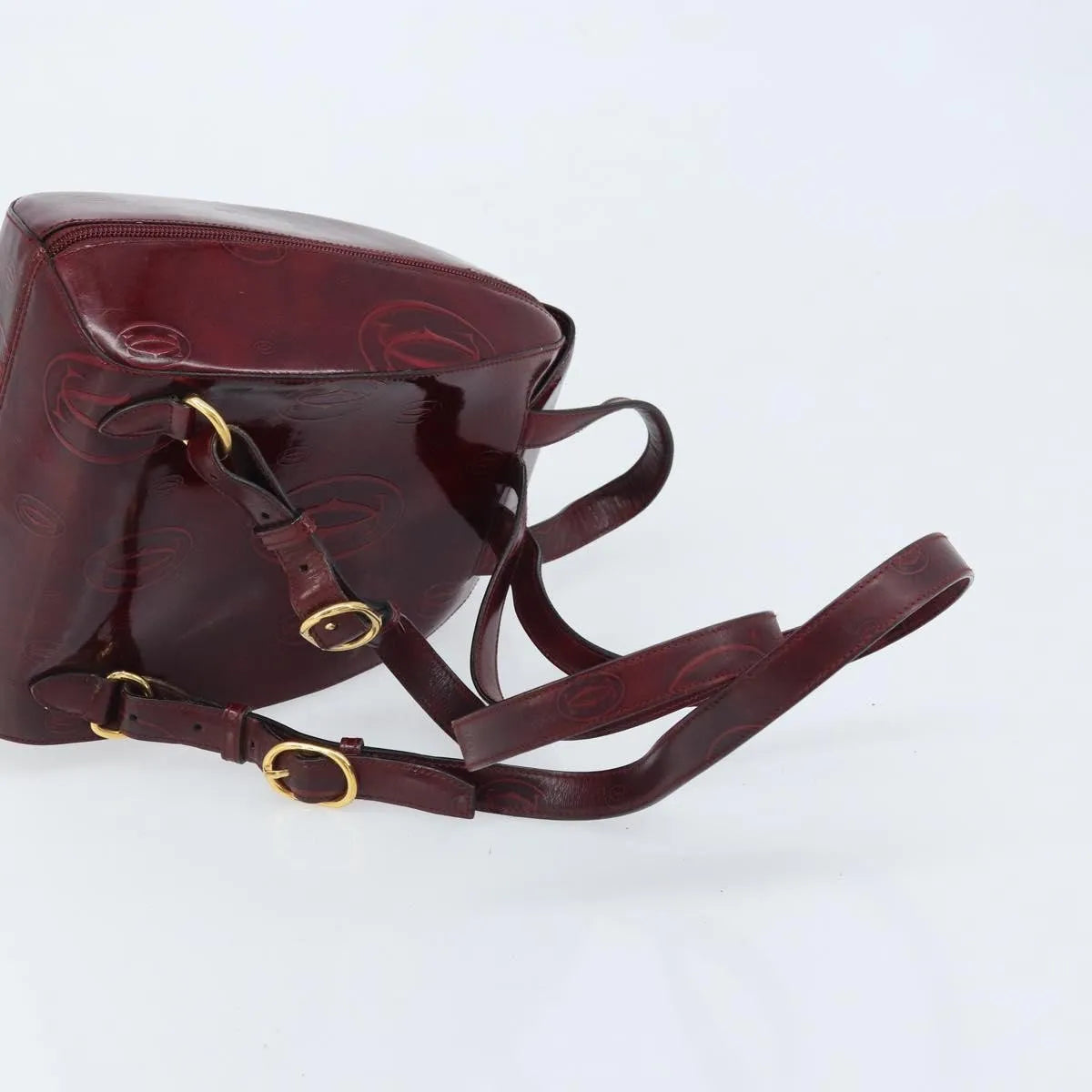cartier Happy birthday Patent leather, Burgundy, Patent Leather, Backpack