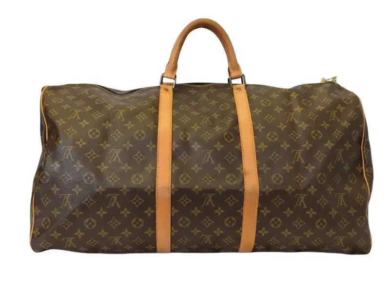 Louis Vuitton Keepall Monogram Canvas, Brown, Canvas, Travel Bag