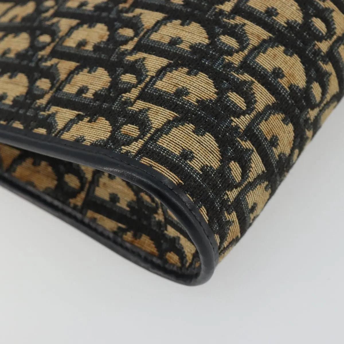 Christian Dior Vintage Trotter Canvas, Navy, Canvas, Shoulder Bag