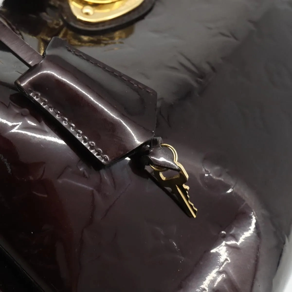 Louis Vuitton Melrose Avenue Monogram Vernis, Burgundy, Patent Leather, Handbag