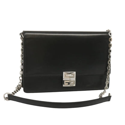 Givenchy 4G Shoulder Bag Leather, Black, Leather, Shoulder Bag
