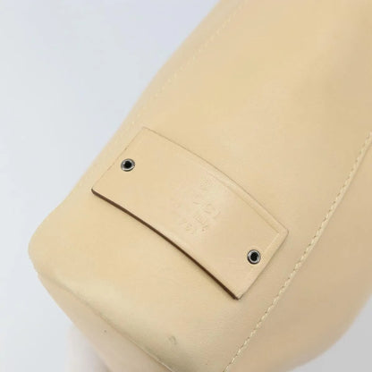 Gucci Vintage Leather, Beige, Leather, Shoulder Bag